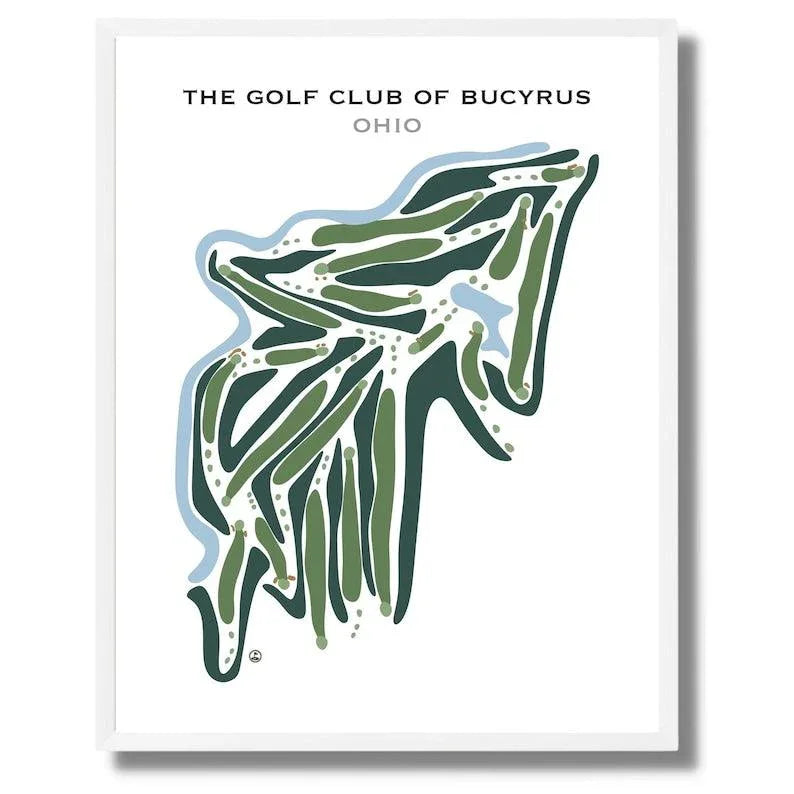 The Golf Club of Bucyrus, Ohio - Printed Golf Courses