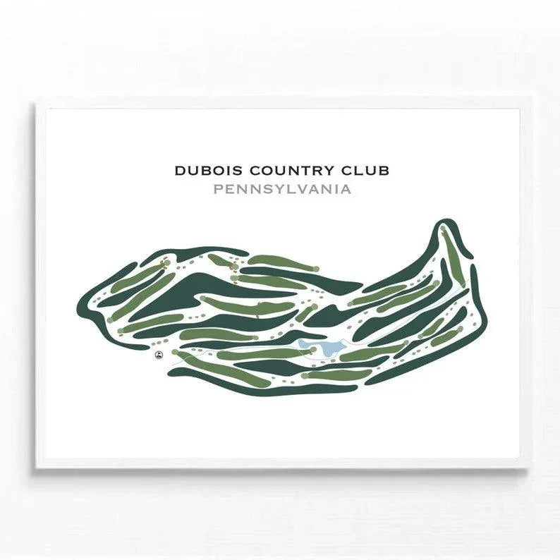 DuBois Country Club, Pennsylvania - Printed Golf Courses