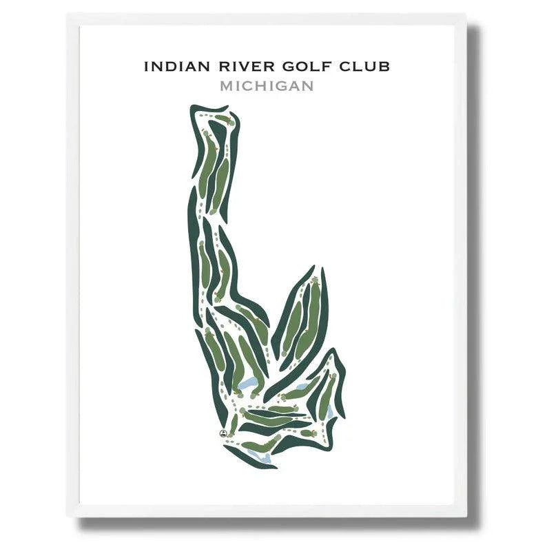 Indian River Golf Club, Michigan - Printed Golf Courses