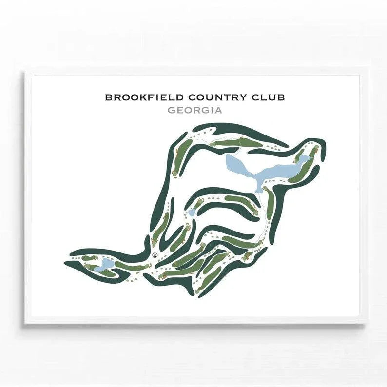 Brookfield Country Club, Georgia - Printed Golf Courses