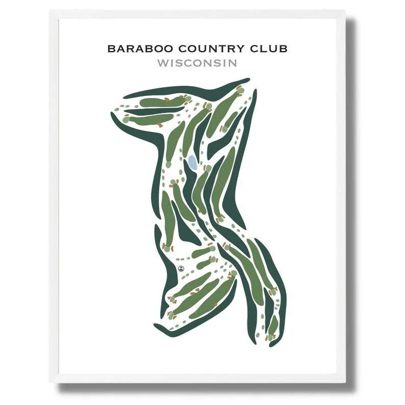 Baraboo Country Club, Wisconsin - Printed Golf Courses
