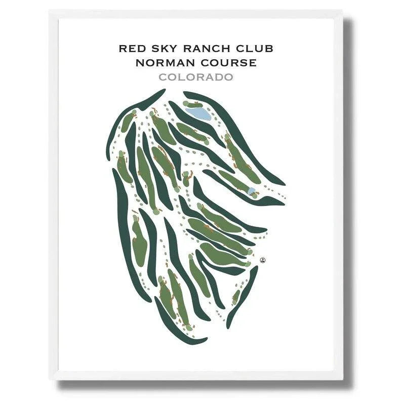 Red Sky Ranch Club Norman Course, Colorado - Printed Golf Courses