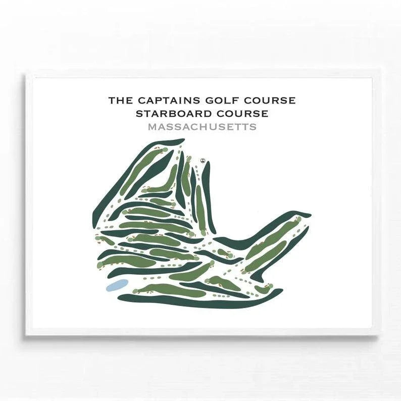 The Captains Golf Course Starboard Course, Massachusetts - Printed Golf Courses
