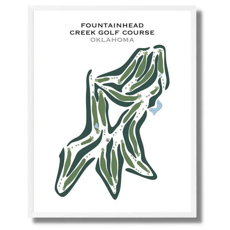 Fountainhead Creek Golf Course, Oklahoma - Printed Golf Courses