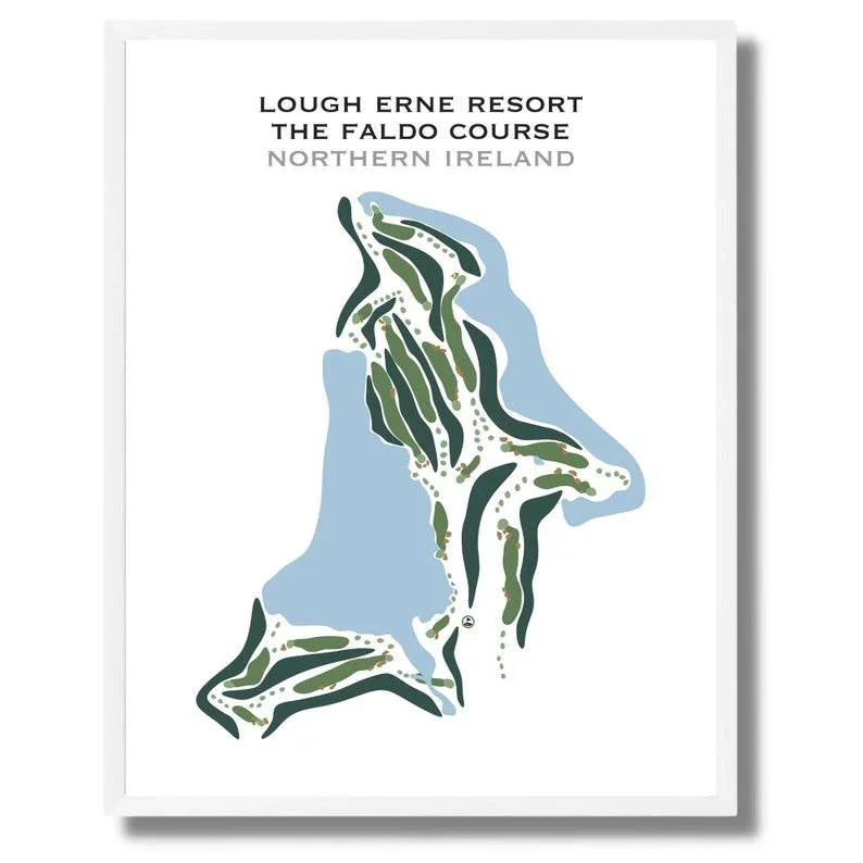 Lough Erne Resort The Faldo Course, Northern Ireland - Printed Golf Courses