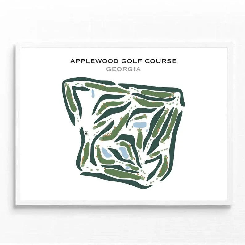 Applewood Golf Course, Georgia - Printed Golf Courses