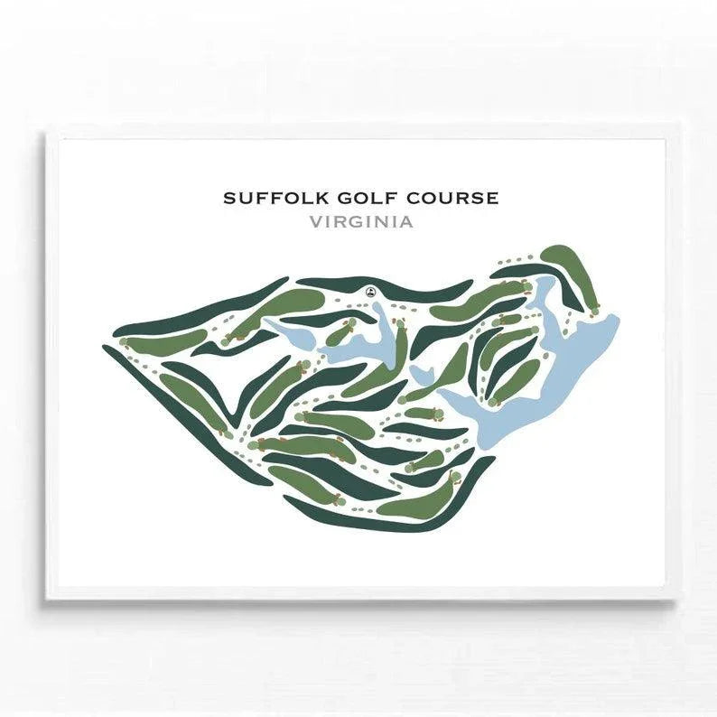 Suffolk Golf Course, Virginia - Printed Golf Courses