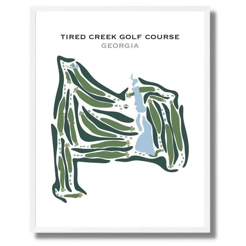 Tired Creek Golf Course, Georgia - Printed Golf Courses