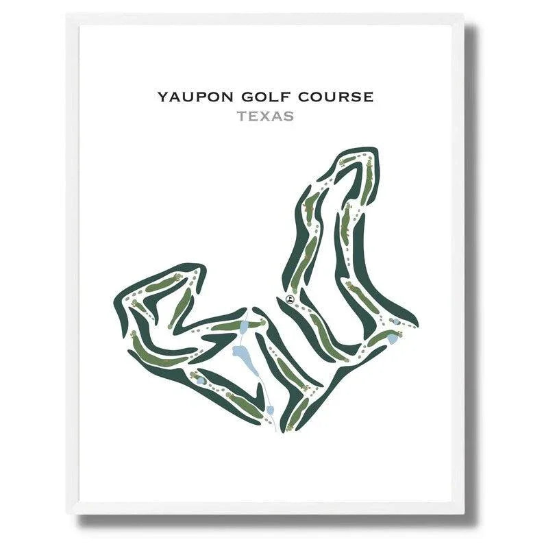 Yaupon Golf Course, Texas - Printed Golf Courses