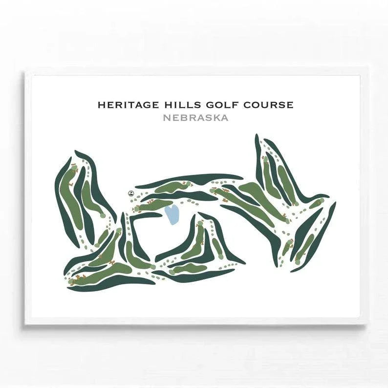 Heritage Hills Golf Course, Nebraska - Printed Golf Courses