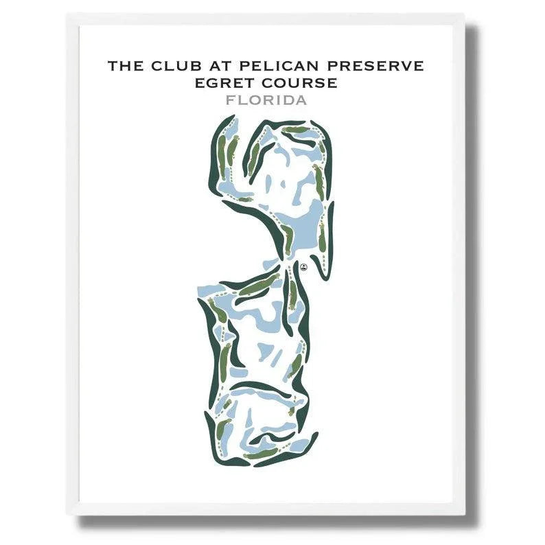 The Club at Pelican Preserve Egret Course, Florida - Printed Golf Courses
