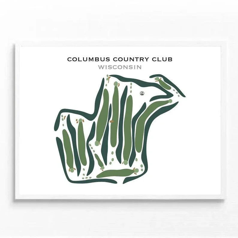 Columbus Country Club, Wisconsin - Printed Golf Courses