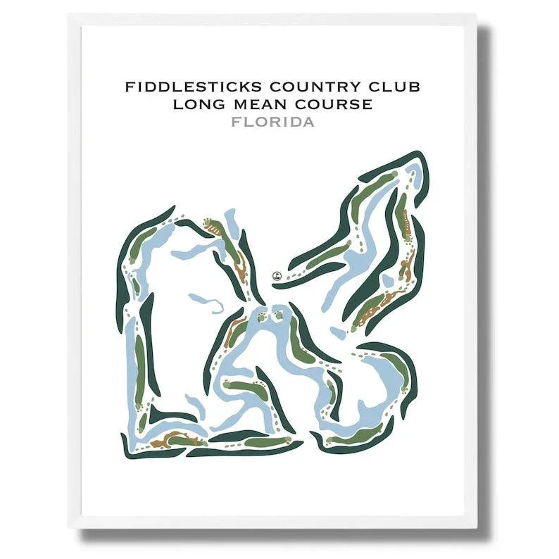 Fiddlesticks Country Club Long Mean Course, Florida - Printed Golf Courses