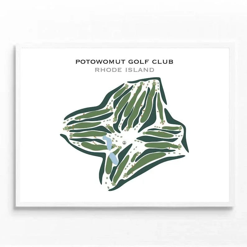 Potowomut Golf Club, Rhode Island - Printed Golf Courses