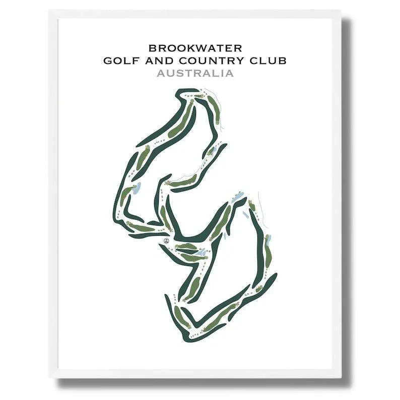 Brookwater Golf & Country Club, Australia - Printed Golf Courses