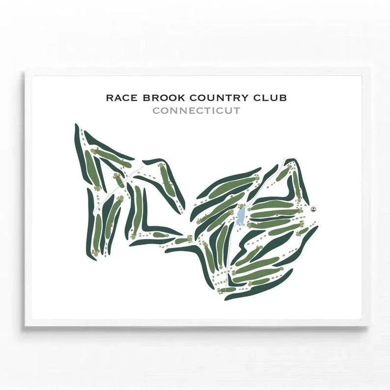 Race Brook Country Club, Connecticut - Printed Golf Courses