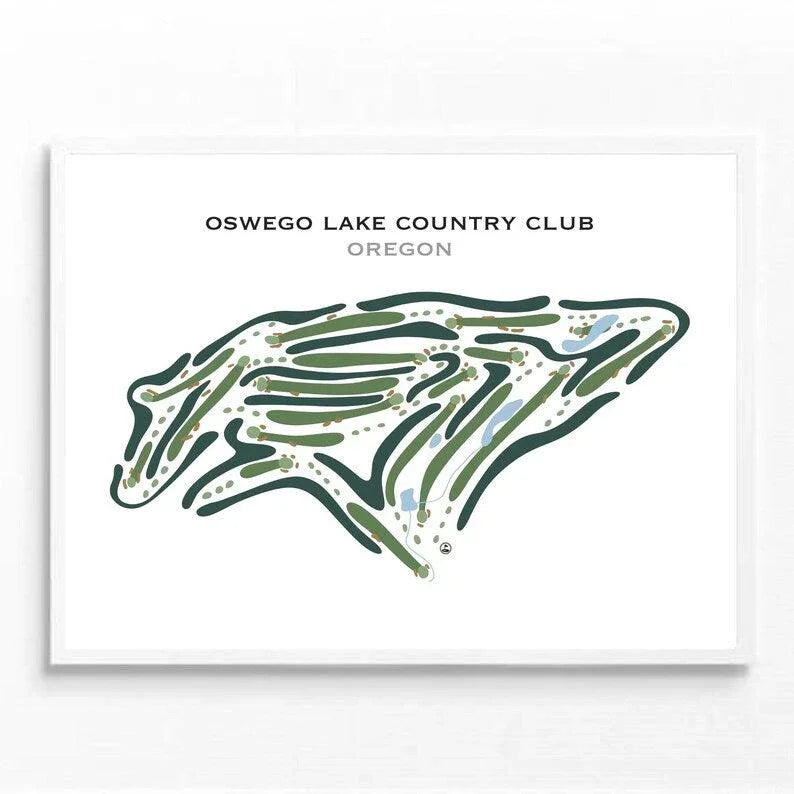 Oswego Lake Country Club, Oregon - Printed Golf Courses
