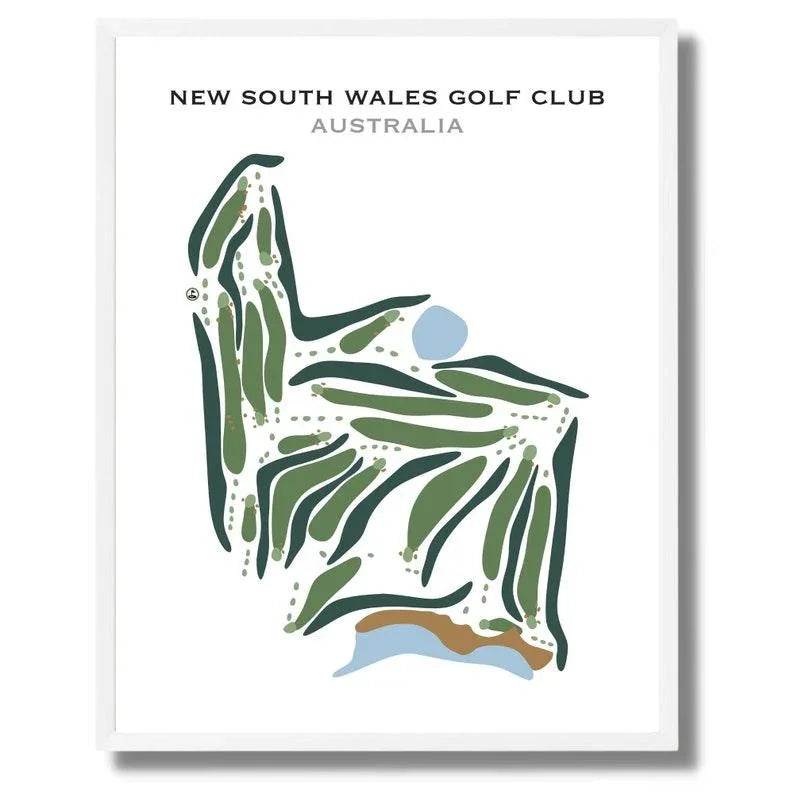 New South Wales Golf Club, Australia - Printed Golf Courses