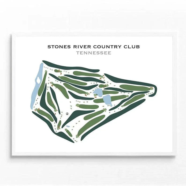 Stones River Country Club, Tennessee - Printed Golf Courses