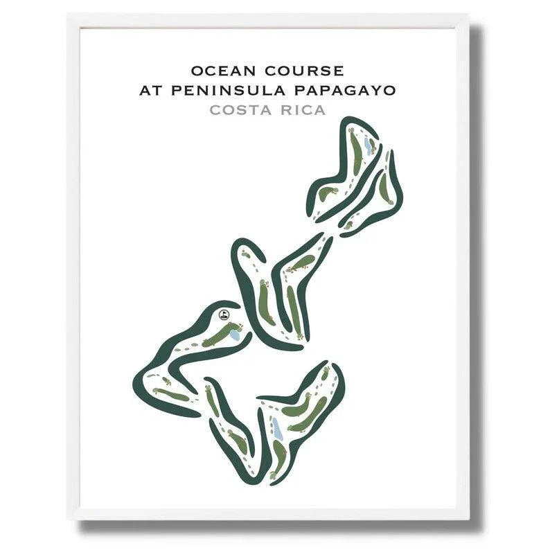 Ocean Course At Peninsula Papagayo, Costa Rica - Printed Golf Courses