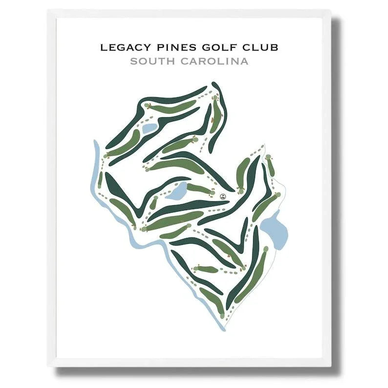 Legacy Pines Golf Club, South Carolina - Printed Golf Courses