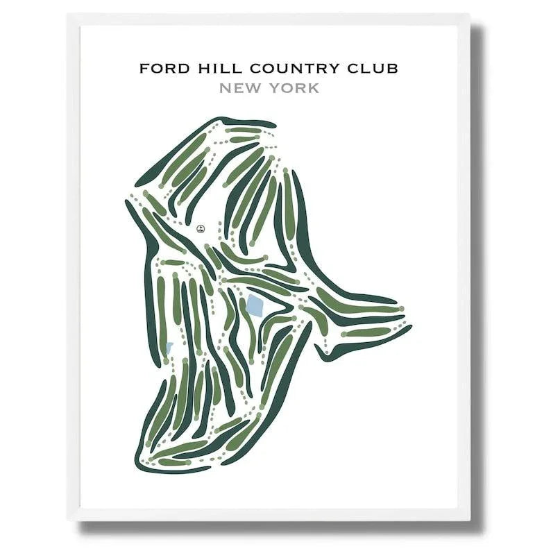 Ford Hill Country Club, New York - Printed Golf Courses