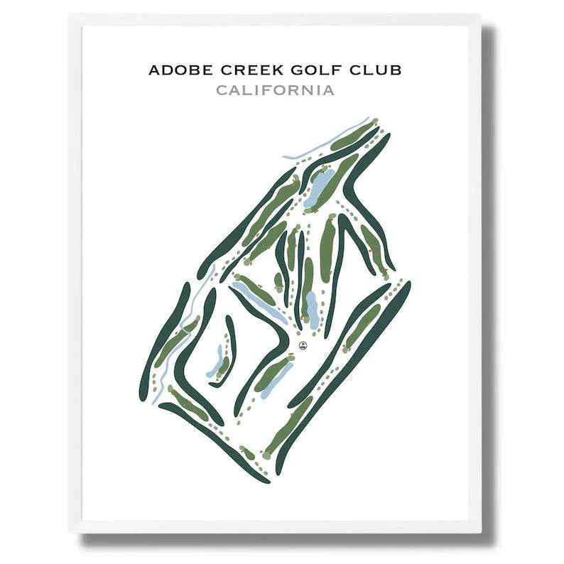 Adobe Creek Golf Club, California - Printed Golf Courses