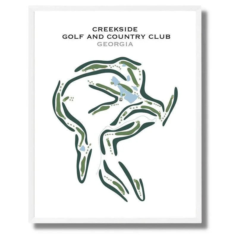 Creekside Golf & Country Club, Georgia - Printed Golf Courses
