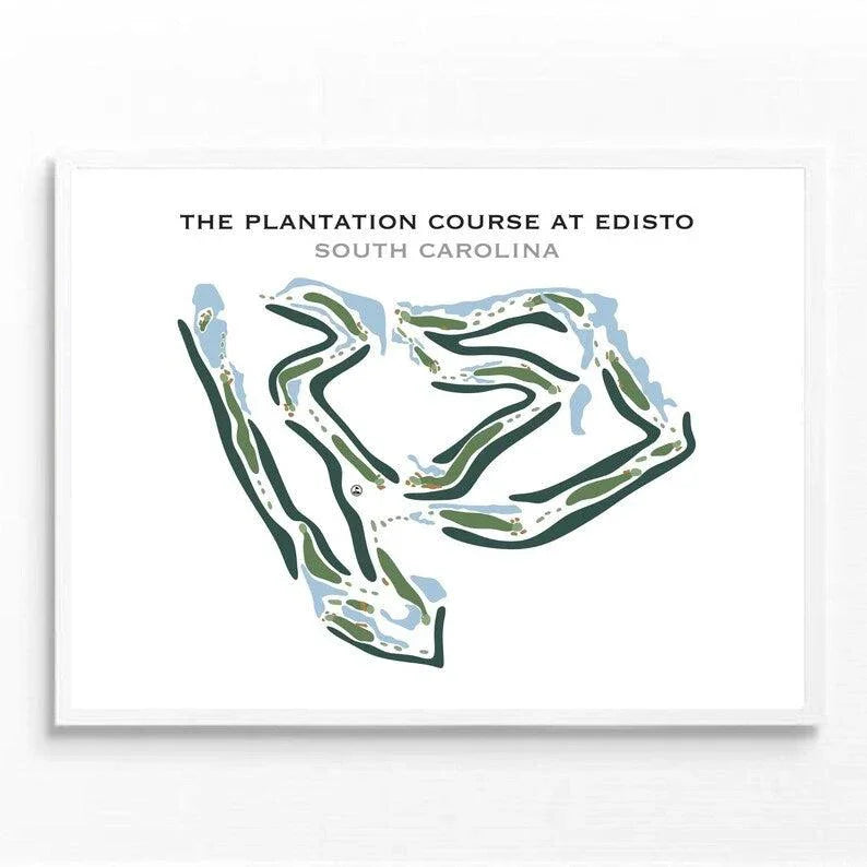 The Plantation Course at Edisto, South Carolina - Printed Golf Courses