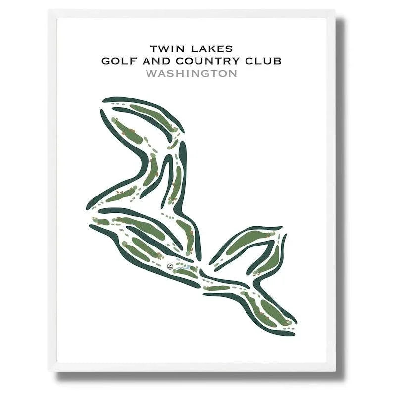 Twin Lakes Golf & Country Club, Washington - Printed Golf Courses