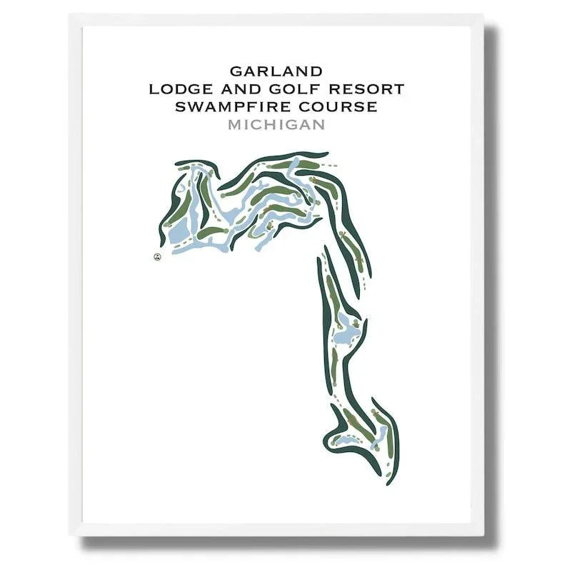 Garland Lodge and Golf Resort Swampfire Course, Michigan - Printed Golf Courses