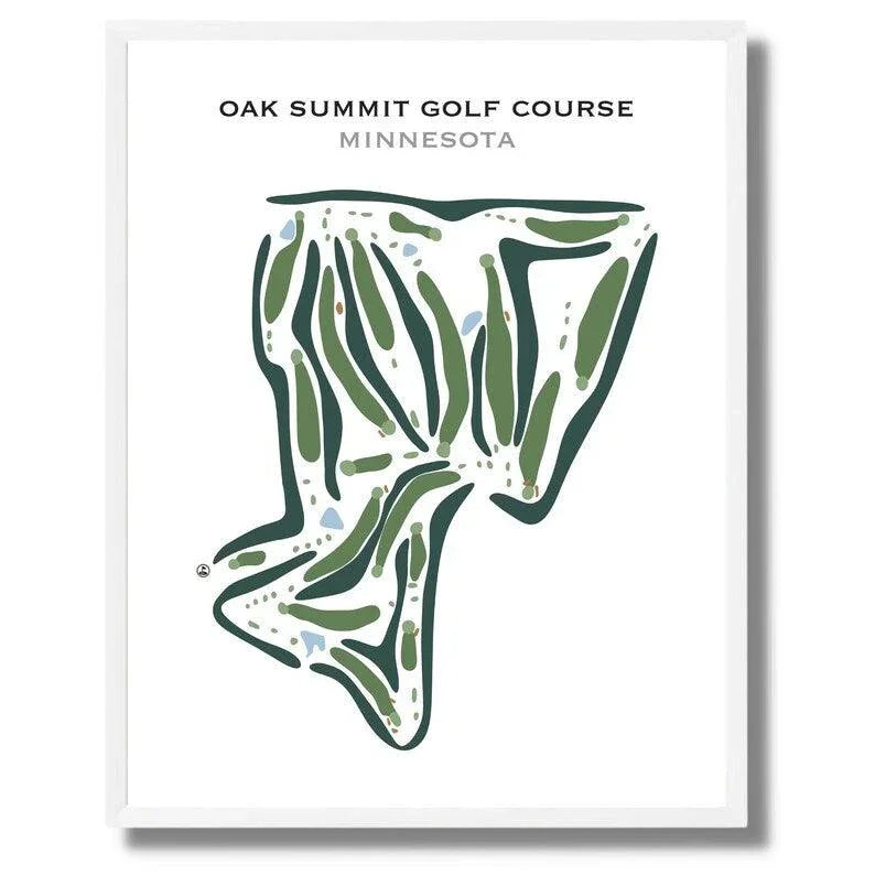 Oak Summit Golf Course, Minnesota - Printed Golf Courses