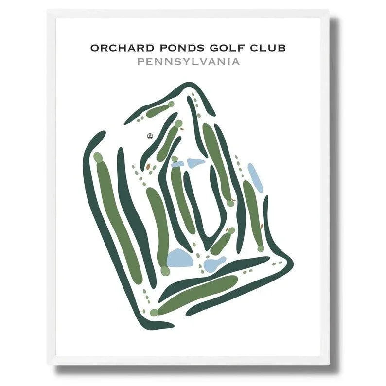 Orchard Ponds Golf Club, Pennsylvania - Printed Golf Courses