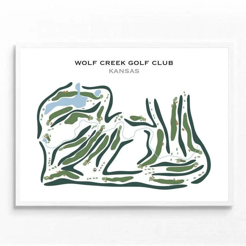 Wolf Creek Golf Club, Kansas - Printed Golf Courses