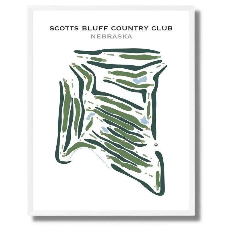 Scotts Bluff Country Club, Nebraska - Printed Golf Courses