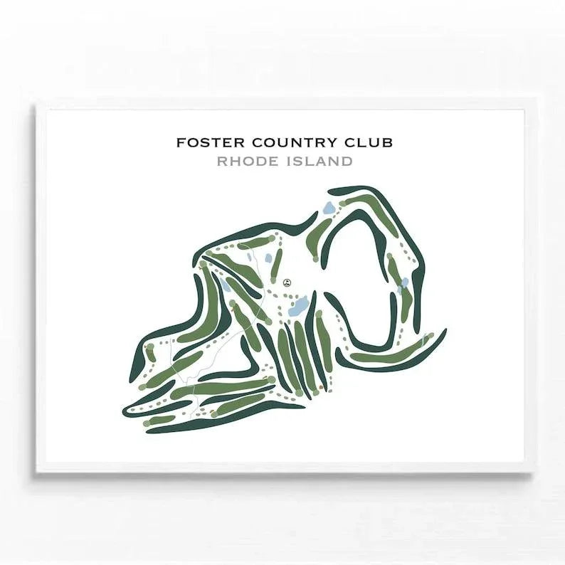 Foster Country Club, Rhode Island - Printed Golf Courses