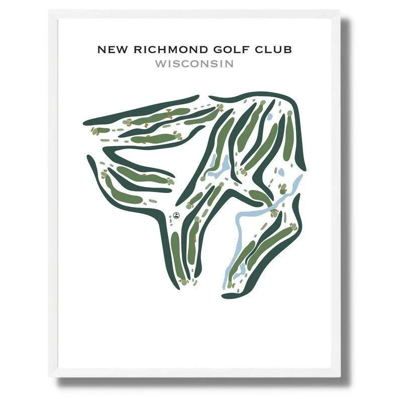 New Richmond Golf Club, Wisconsin - Printed Golf Courses