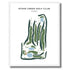 Stone Creek Golf Club, Iowa - Printed Golf Courses