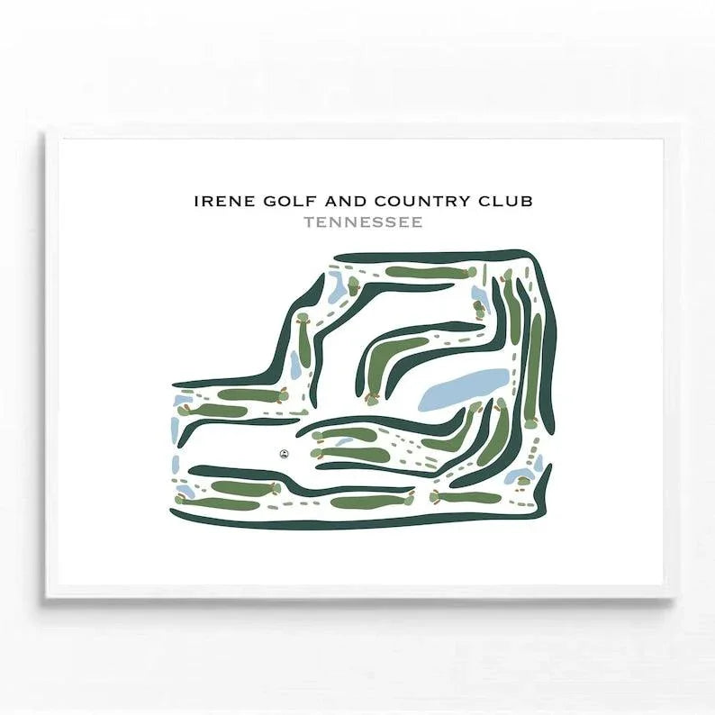 Irene Golf & Country Club, Tennessee - Printed Golf Courses