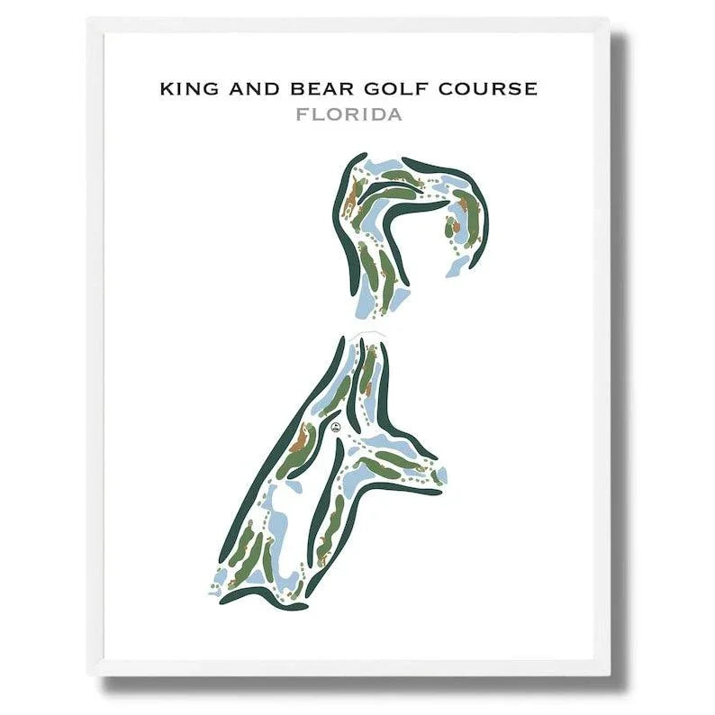 King & Bear Golf Course, Florida - Printed Golf Courses