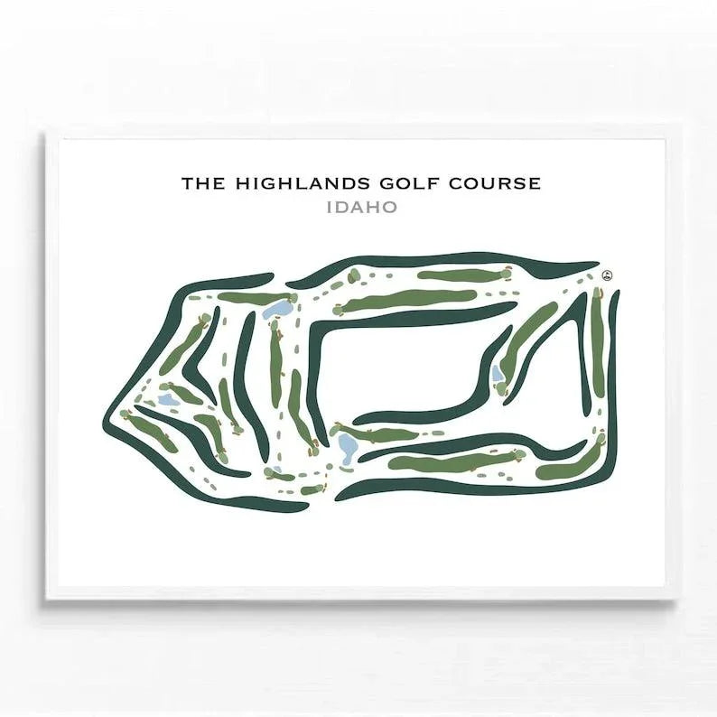 The Highlands Golf Course, Idaho - Printed Golf Courses