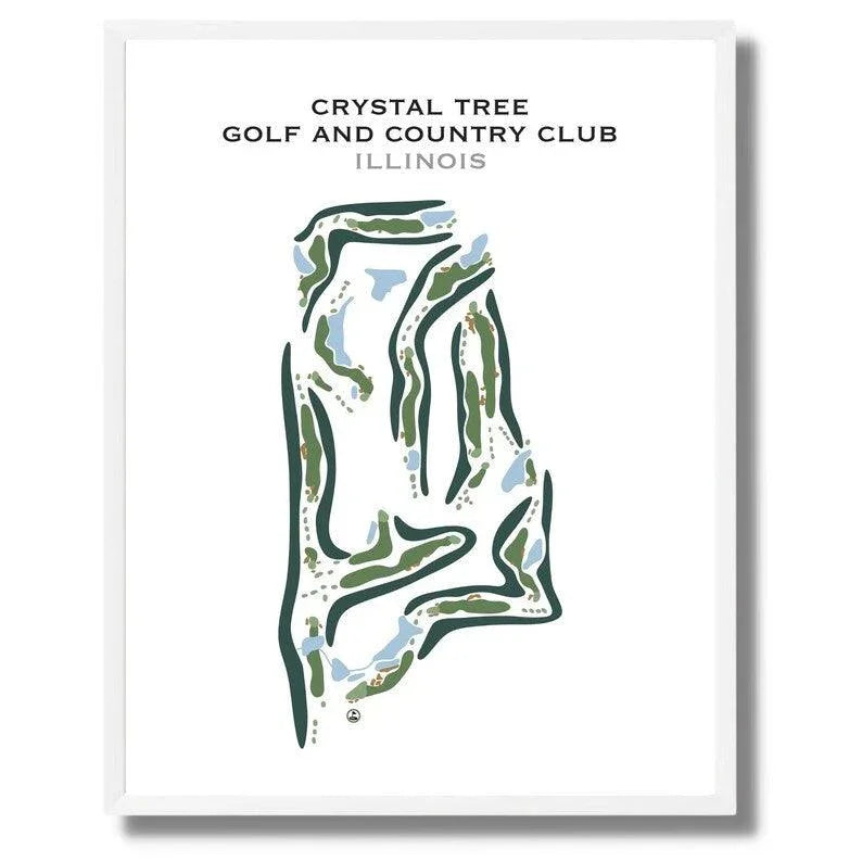 Crystal Tree Golf & Country Club, Illinois - Printed Golf Courses