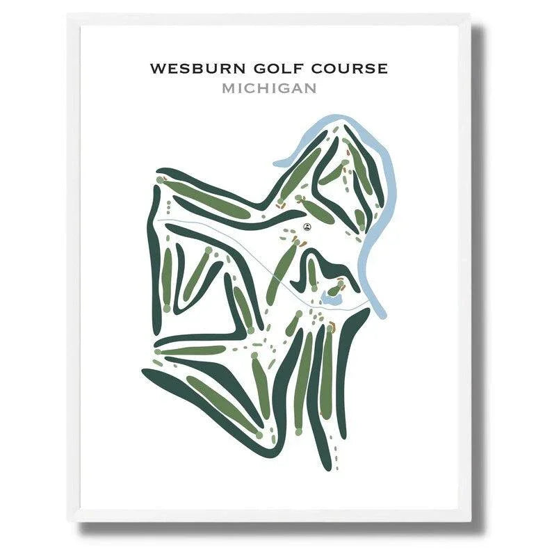 Wesburn Golf Course, Michigan - Printed Golf Courses