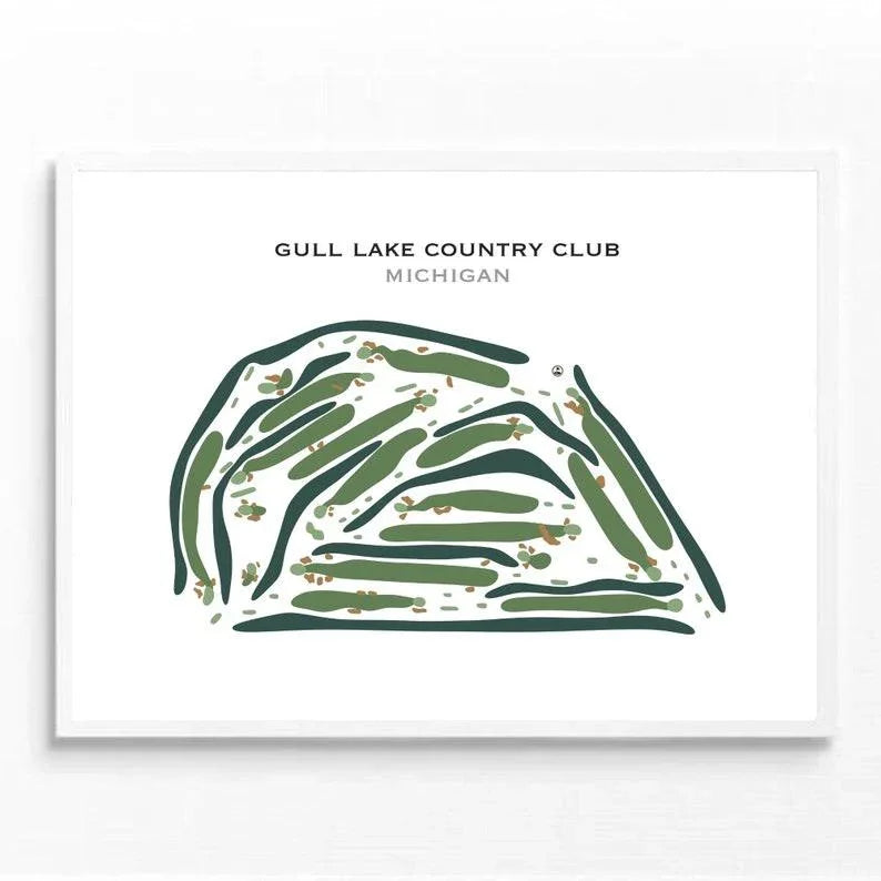Gull Lake Country Club, Michigan - Printed Golf Courses