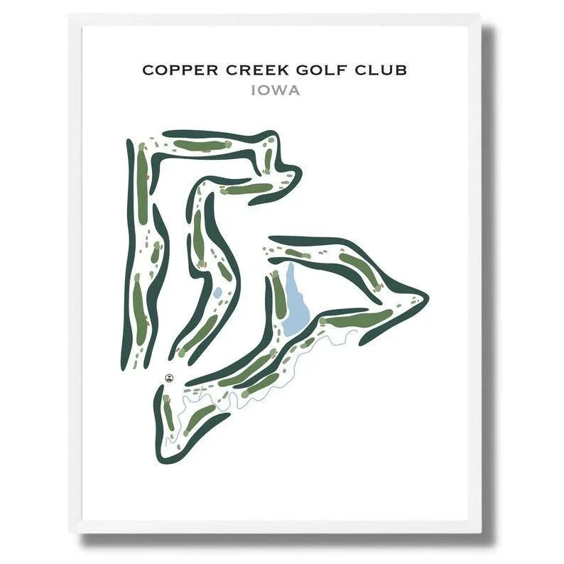 Copper Creek Golf Club, Iowa - Printed Golf Courses
