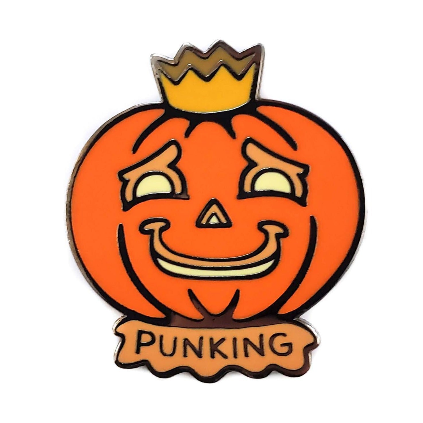 Pun King Pumpkin Golf Ball Marker