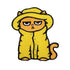 Grumpy Raincoat Cat Patch