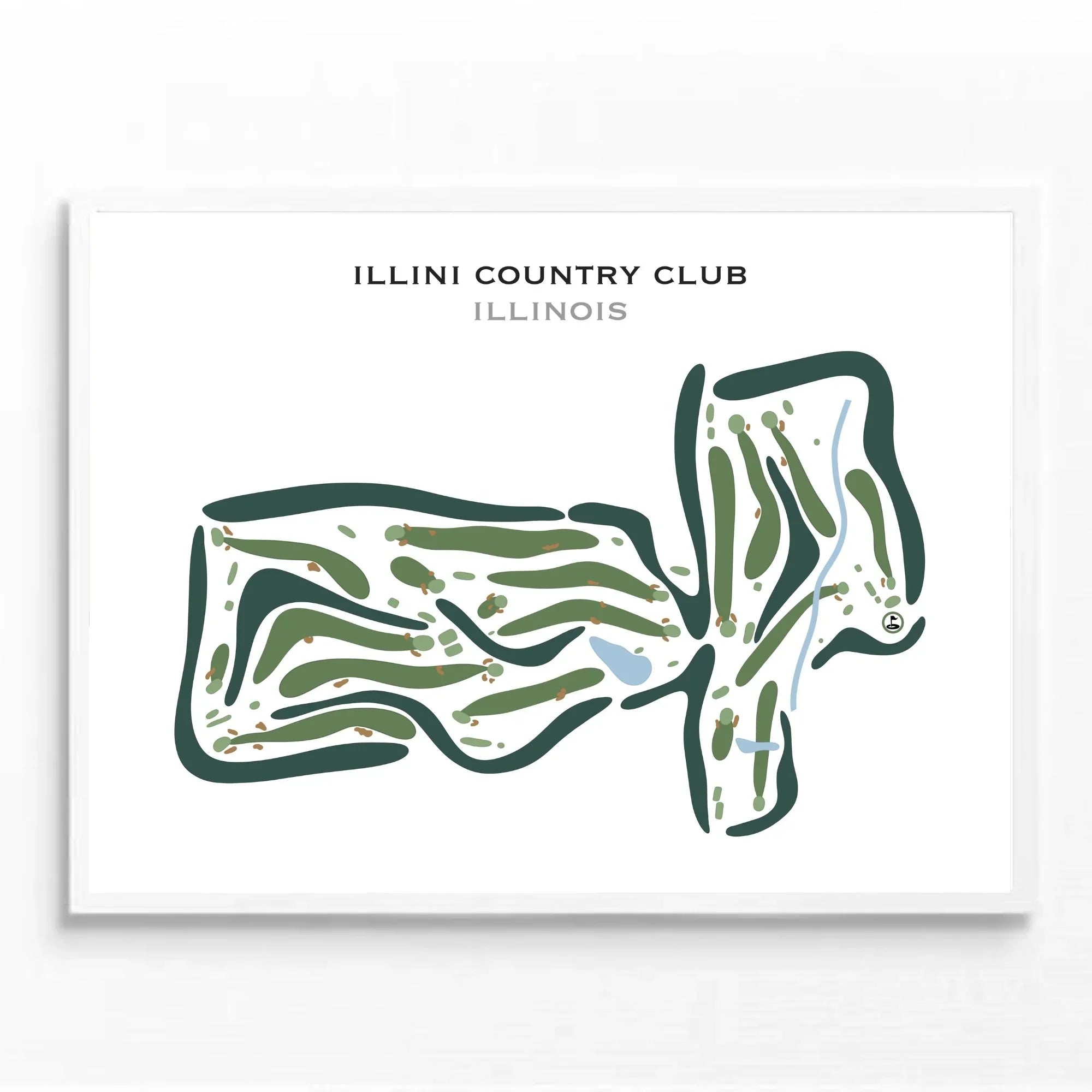 Illini Country Club, Illinois - Printed Golf Courses