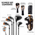 PGA TOUR® Juniors Right Handed Orange Golf Club Set by Golfgen® for Player Heights 5'3" - 5'10" | Complete Junior Golf Club Set