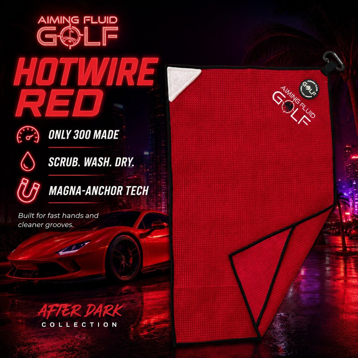 After Dark Magnetic Golf Towels